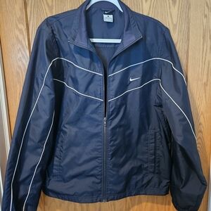 Nike Men's Black Zip Up Windbreaker Jacket